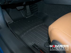 FIAT 124 Floor Liners - All Weather - WeatherTech - Black 